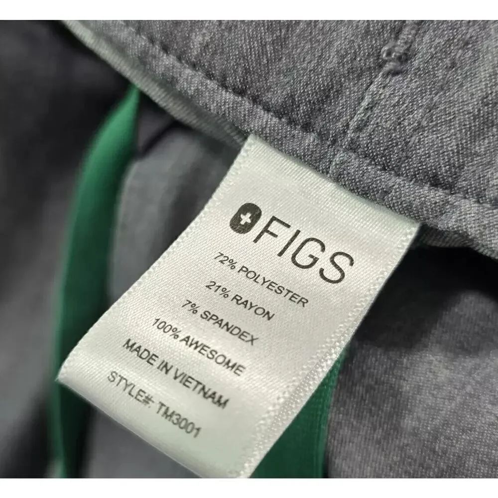 Figs Cairo Pants Mens XL Graphite Gray Green Bottom Cargo TM3001 1803